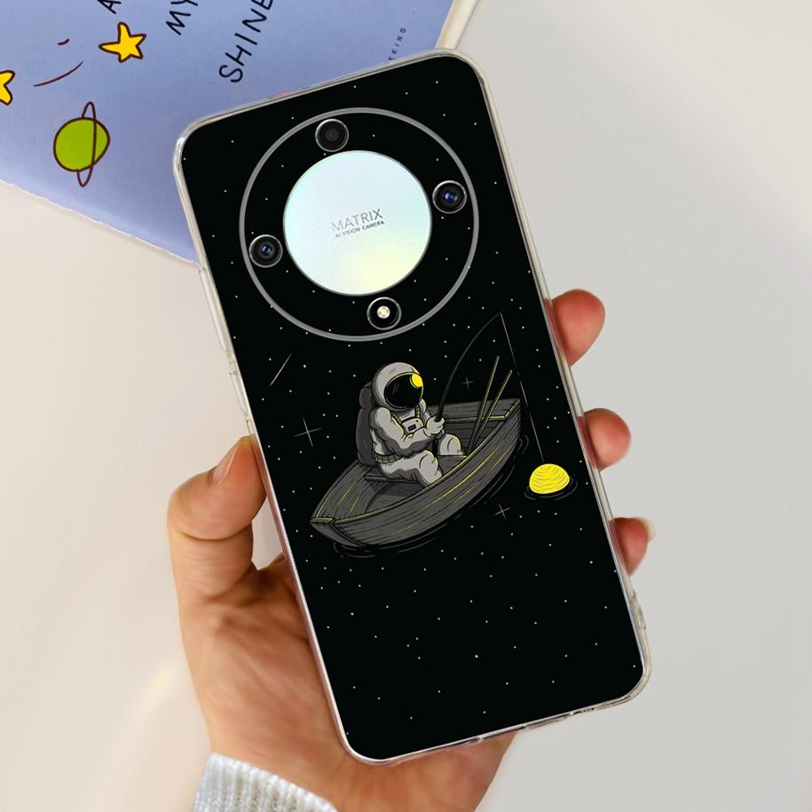 Чехол для Honor X9b 5G 2023 Модный Цветочный Прозрачный Силиконовый Мягкий Задний Чехол Для Honor X9a RMO-NX1 Funda HonorX9 X 9 X 9B X 9A Coque