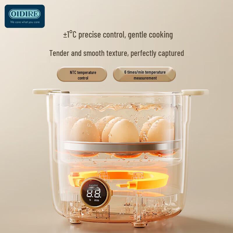 OIDIRE Smart Automatic Egg Cooker & Steamer CN plug (adapter included)