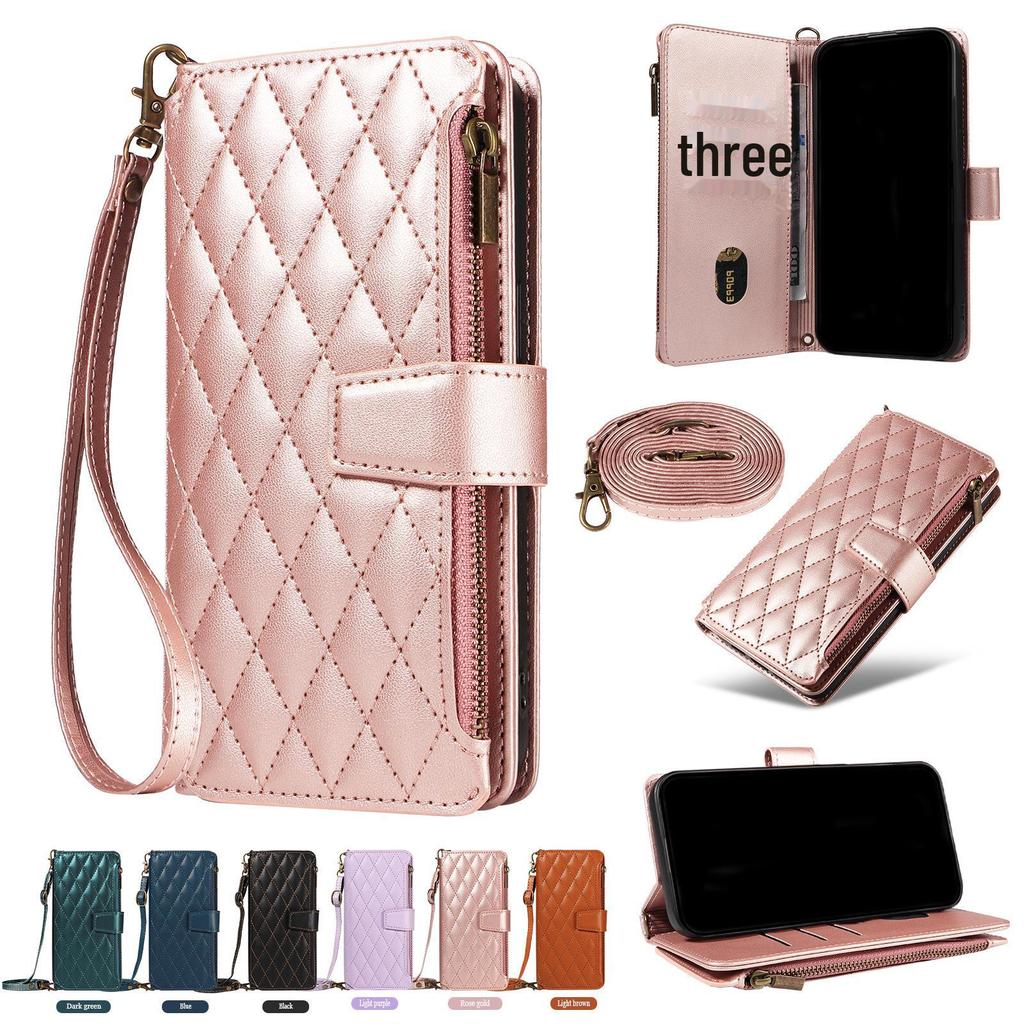 Защитный кожаный чехол-книжка с застежкой-молнией для Sony ACE III и Xperia 10 VI/1 IV