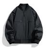Men's Fashionable Loose and Simple Baseball Collar Versatile Casual Jacket