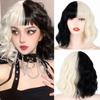MERISIHAIR Коричневые короткие волнистые парики с челкой, светлые волосы для женщин, натуральный термостойкий синтетический парик, повседневная одежда, косплей, вьющиеся волосы