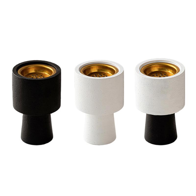 1шт цемент уникальный однотонный настольный стол ручное украшение цветной блок атмосфера ароматерапия печь декоративные товары для дома