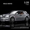 Литая металлическая игрушечная машинка 1/20 для внедорожника Rolls-Royce Cullinan, внедорожная модель автомобиля из сплава, имитация звука и света, игрушка для детей