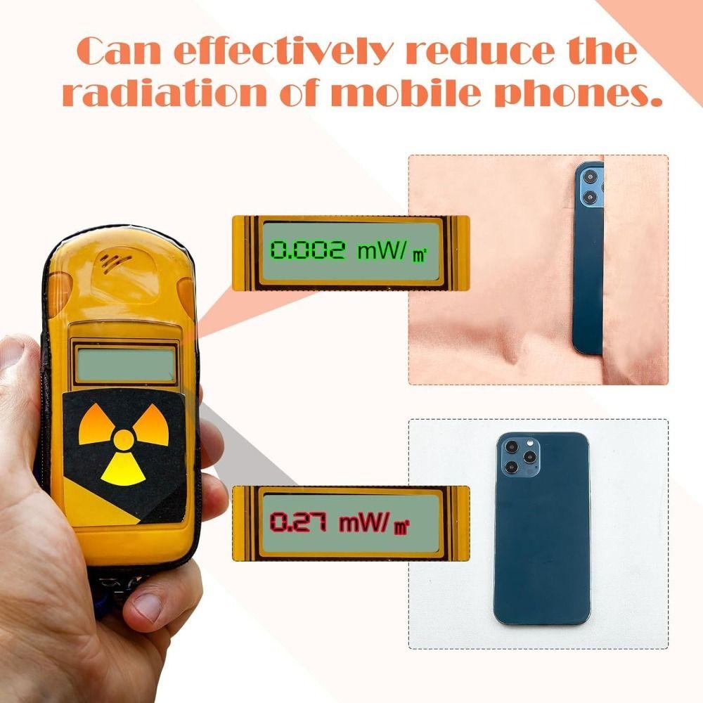 New 1.1x1Meter RFID Shielding Block Gold Copper Polyester WiFi/RF Anti-Radiation Cloth Conductive Copper Fabric