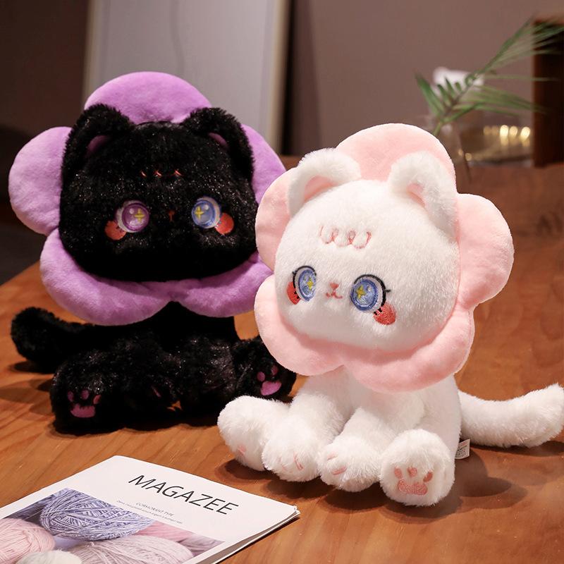 Cat Beauty Flower Plush Doll Creative Design Is A Soft Comfortable Charming and Fun Gift Warm Home Decor Adds Atmosphere