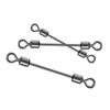 50pcs Bearing Barrel Heavy Duty Ball Stainless Steel Double Rolling Fishing Swivel Connector