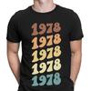 Персонализированный подарок на 48-й день рождения 1978 года Ретро Винтажная мужская футболка Топ #D6