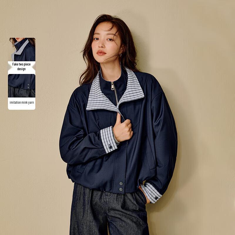 Женская куртка INMAN в клетку с цветными блоками, имитация двух частей