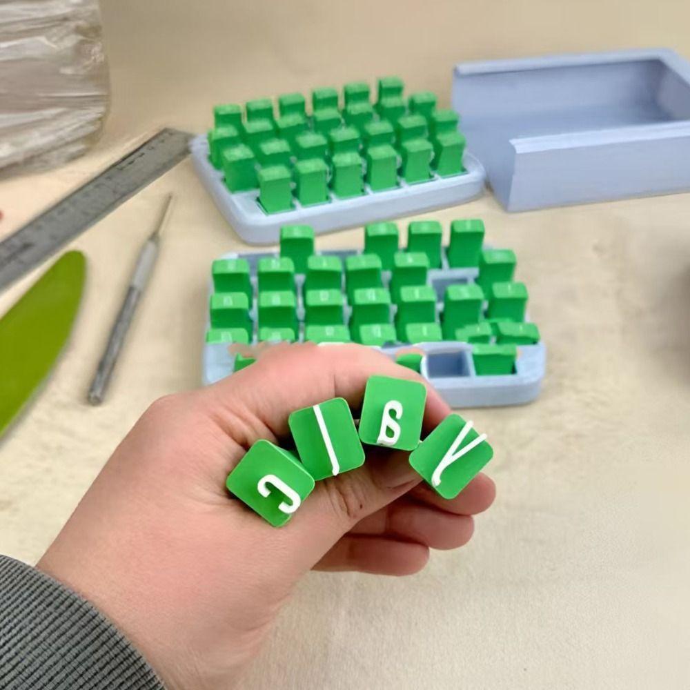 Строчные буквы Керамические Художественные Буквы Тиснение Пластиковые Штампы Алфавита Принадлежности для рукоделия