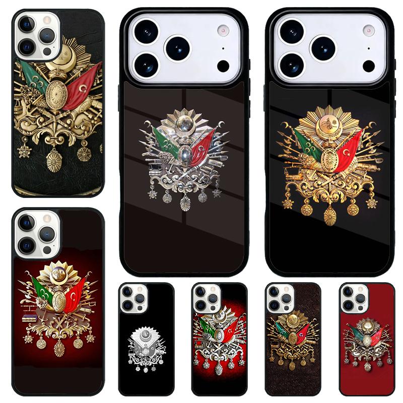 Мягкий ударопрочный чехол для телефона с гербом Османской империи для iPhone 17 Air 16e 15 11 12 14 13 Pro Max Чехол Coque
