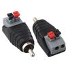 2 шт. Кабель для динамика к аудио разъему RCA-адаптер Jack-Press Plug- RCA- Разъем-адаптер Кабельные аксессуары