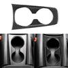 1× Decorative Carbon Fiber Cup Holder Cover Plate For Chevrolet Camaro Front 2010-2015