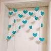 Hanging Door Curtains DIY Ornament Heart-shaped Self-adhesive Solid Color Home Decorations