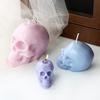 3D Свеча в форме черепа Силиконовая форма DIY Хэллоуинская тематика Поделка из эпоксидной смолы Форма скелета Праздничные украшения на Хэллоуин Креативный подарок
