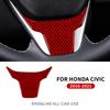 Наклейка из настоящего мягкого углеродного волокна для Honda Civic 10-го поколения 2016 2017 2018 2019 2020 2025 Панель рулевого колеса Внутренняя отделка Аксессуары