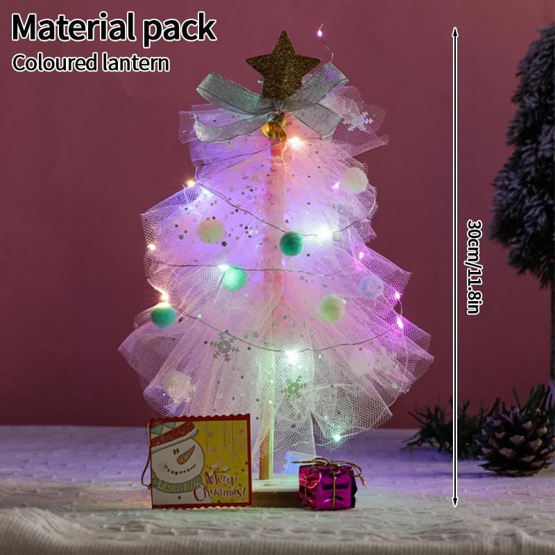 Christmas Supplies Christmas Ornaments Diy Material Package Desktop Ornament Christmas Toys for Kids Adornos De Navidad