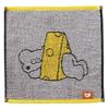 Marushin Mini Andy the Character Antibacterial and Odor 1705004200 Towel, Mouse, Handkerchief, 100% Cotton, Resistant,