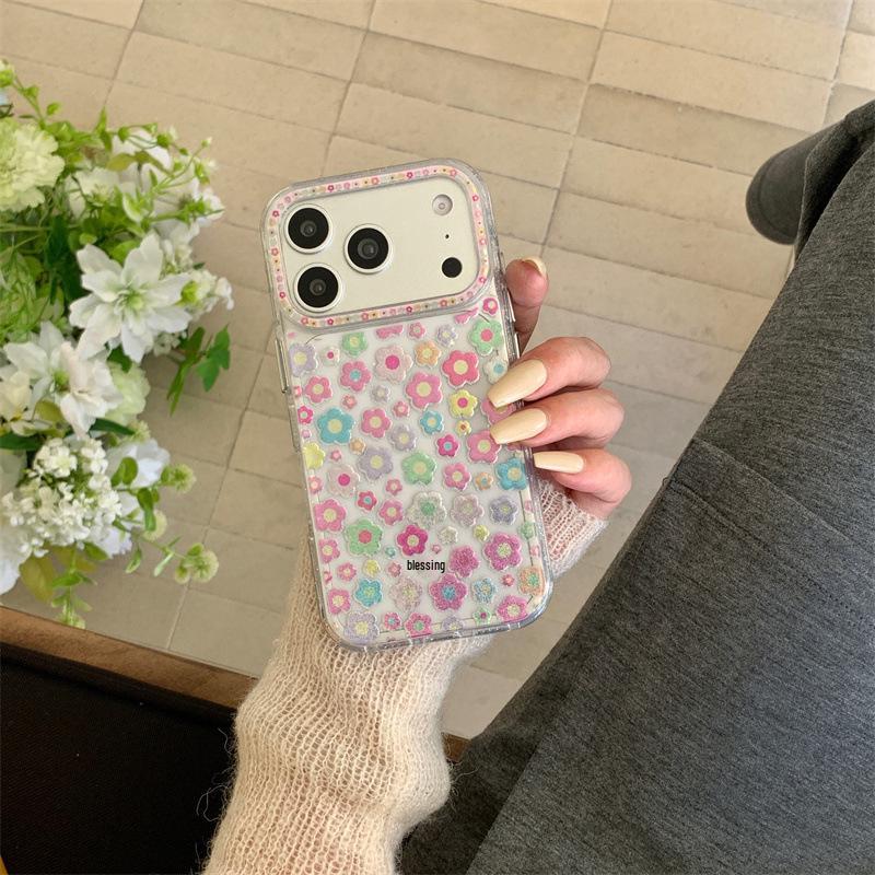 Цветной чехол-подставка с бабочкой из страз для iPhone 17, 16 Pro Max, 15, 14