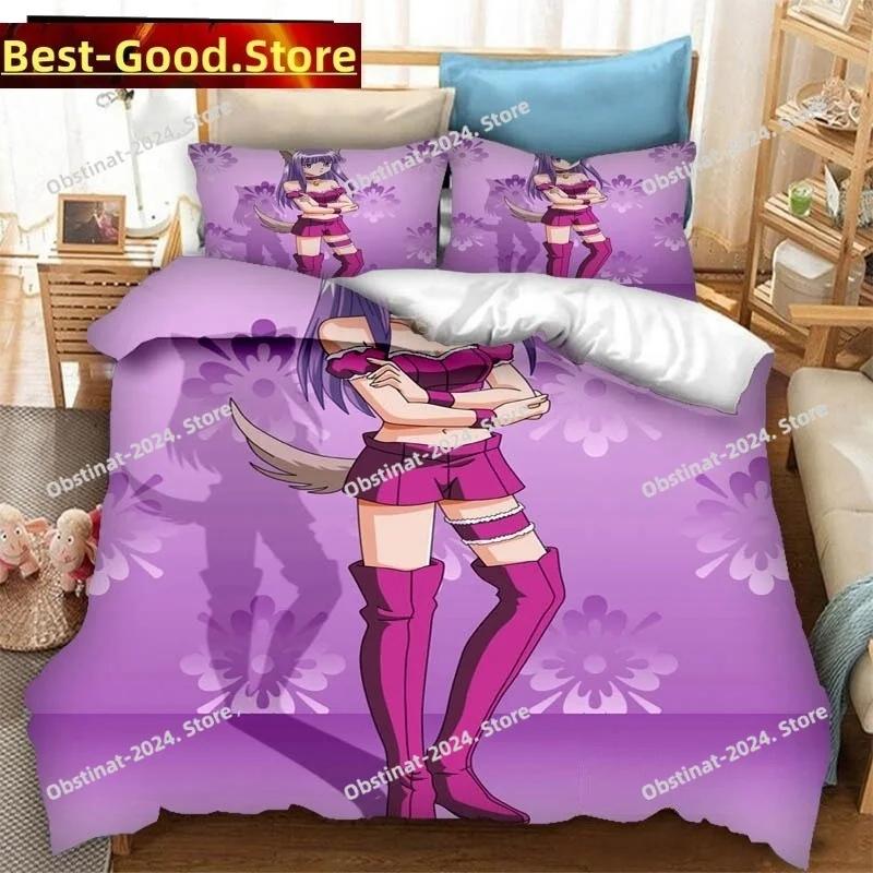 3D Аниме Токио Мяу Мяу Комплект постельного белья Пододеяльник Полный Queen King Размер Наволочка Постельное Белье Принт Постельный Комплект Взрослый Детская Спальня Односпальный Twin