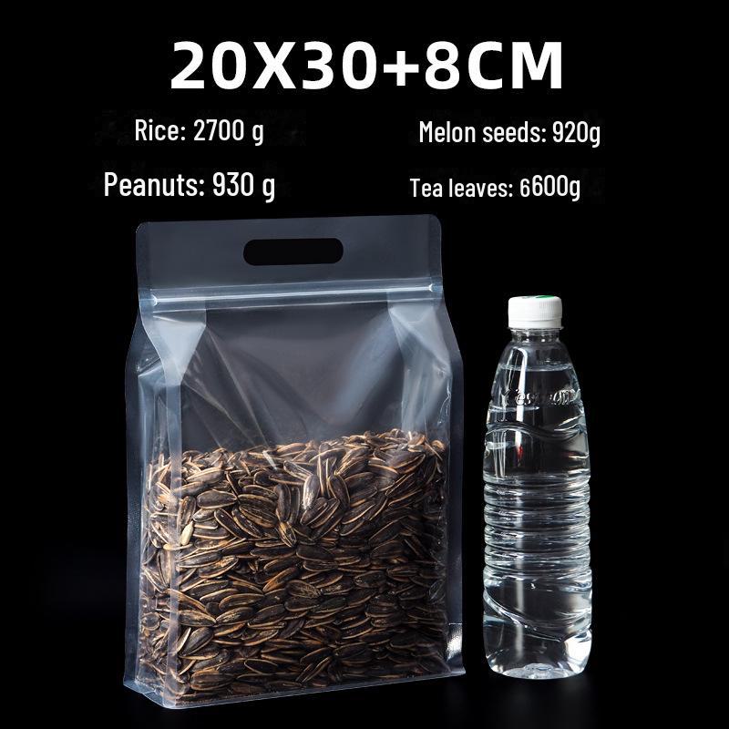 Прозрачные утолщенные пакеты с застежкой Ziplock для упаковки продуктов питания, орехов, сухофруктов и новогодних товаров