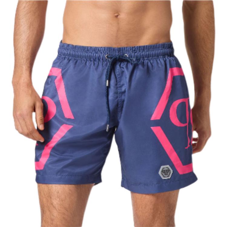 PHILIPP PLEIN Beach Shorts Men's Blue UADC-MMX0190-PNY002N-14