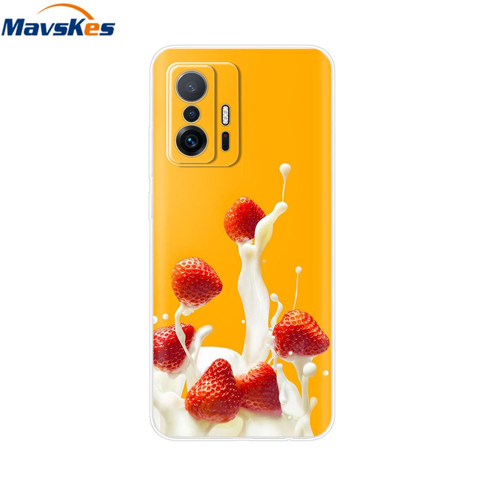 For Xiaomi 11T Pro Case For Xiaomi 11T Cover Transparent Silicone Cute Back Cover Cases Soft Bumper for xiaomi 11t 5g t11 Capa
