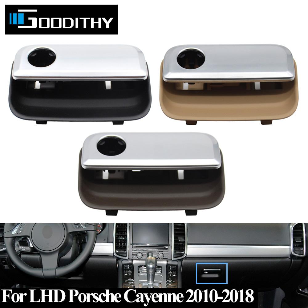 LHD Car Passenger Side Front Seat Storage Trunk Dashboard Lock Glove Box Handle Switch For Porsche Cayenne 2010-2018