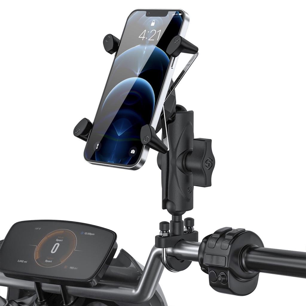 Motorcycle Phone Mount Bike Phone Mount 360degrees  Rotate Automatically Lock Quick Release Motorcycle