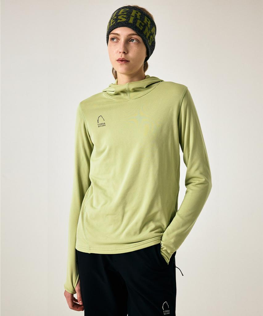 SIERRA DESIGNS W) Mendonhall Polartec Power Grid Hoodie (Slim Fit) Sage Green
