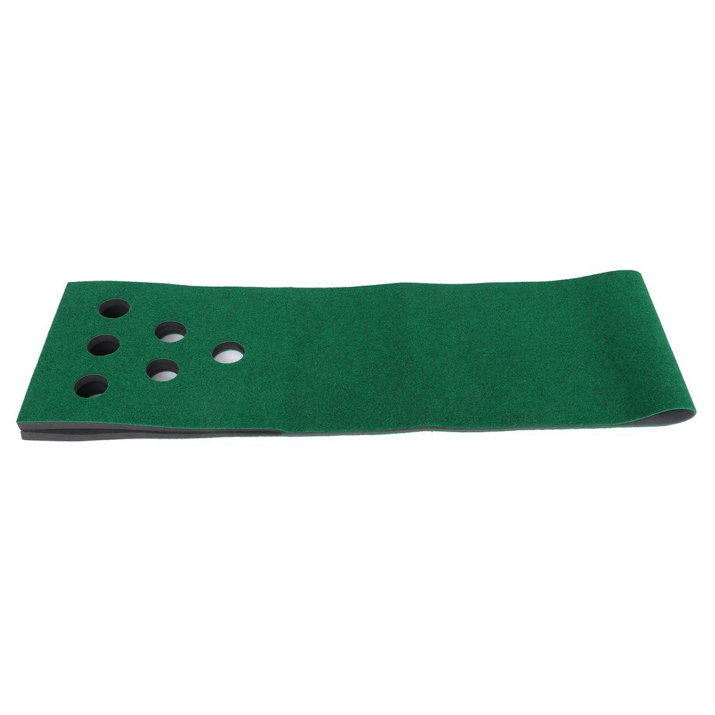Golf Putting Mat Golf Putting Green Mat with 12 Putting Green 2 Balls 1 Putter for Golf Putting Game