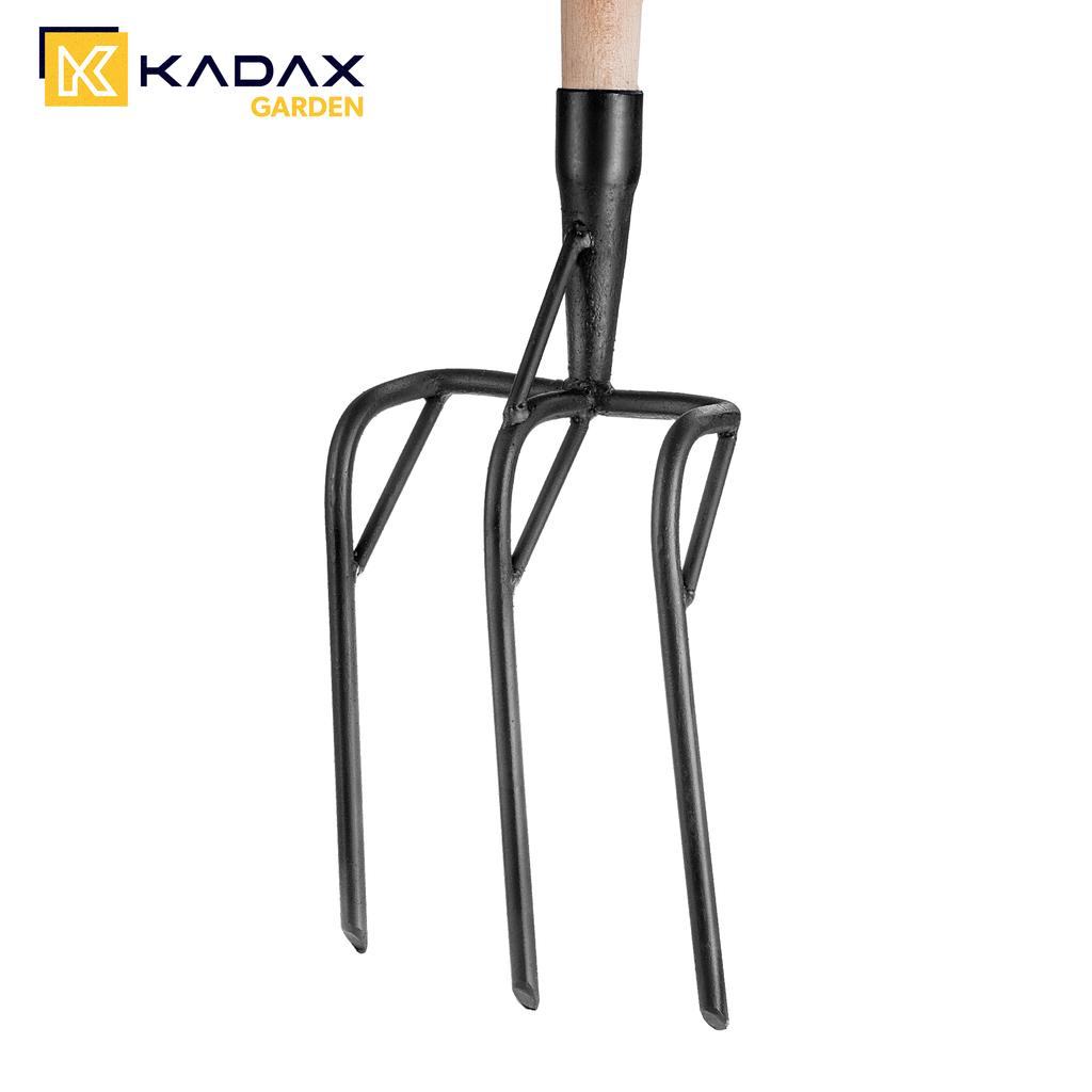 KADAX Вилы для рыхления почвы прочные стальные для копания ручные
