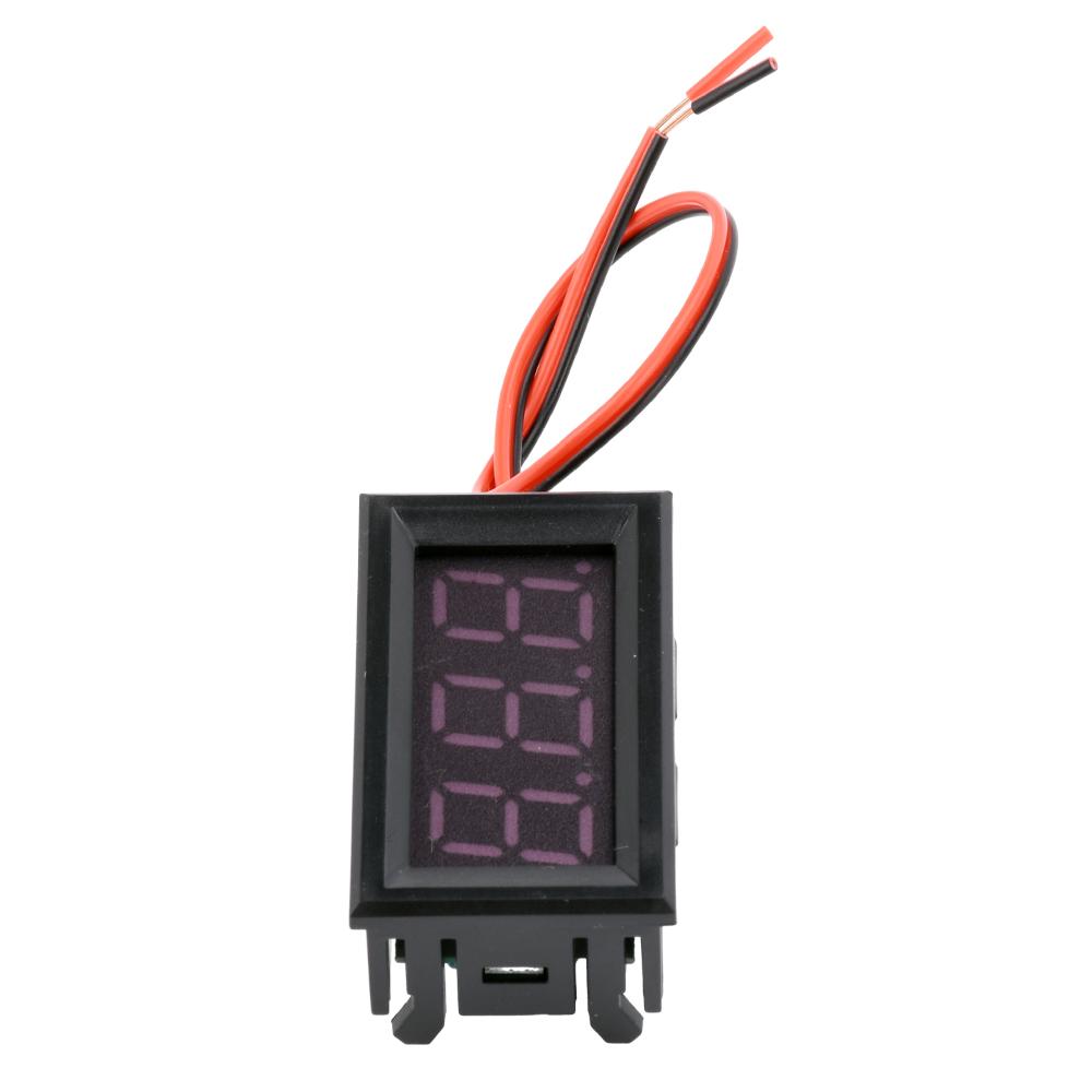 0.56" LED Digital Voltmeter Voltage Monitor DC 5V-120V 2-Wires Volt Instrument Tool for DIY Instruments and Meters AC 70-500V
