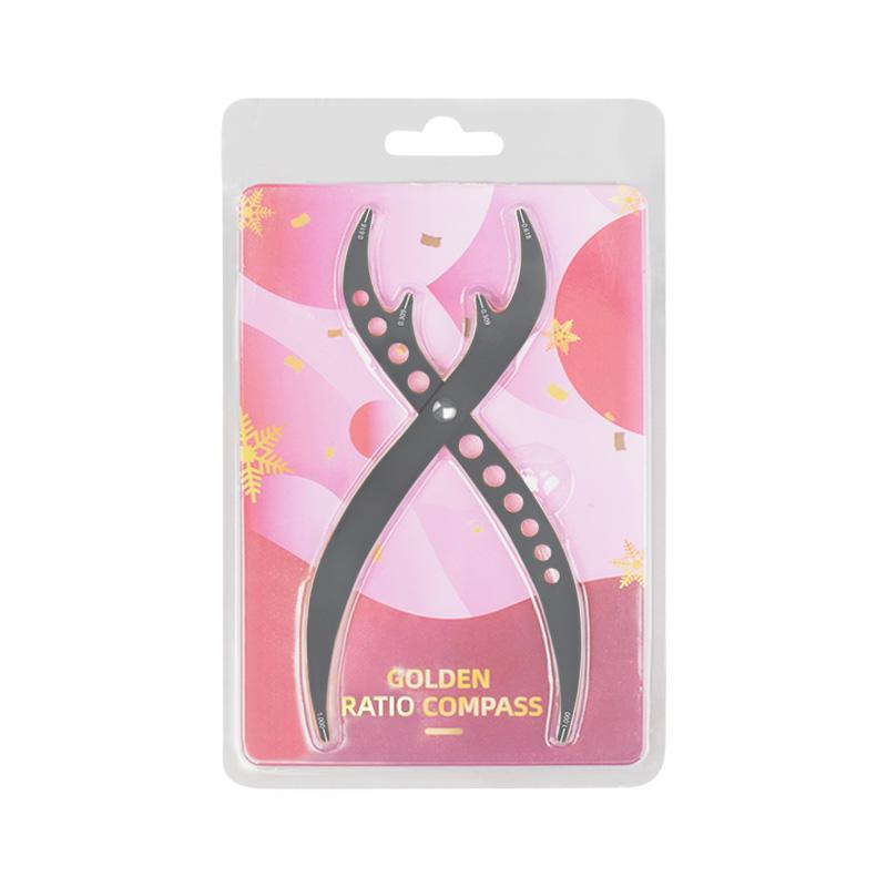 New Edition 1pcs Stainless Steel Golden Ratio Brow Ruler Microblade Tattoo Positioning Measurement Makeup Stencil Caliper