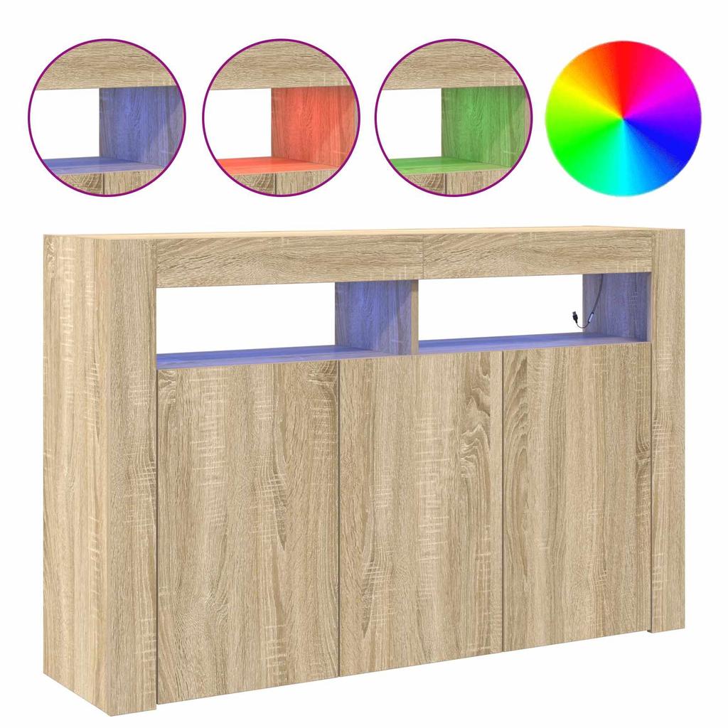Sideboard Sonoma Oak 116 x 30 x 75 cm Particleboard