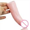 Large Realistic Penis Sleeve Extender Cock Sleeve Dick Enlargement Men Sex Toys Delay Ejaculation Reusable Condom 18+