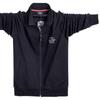 Men's Plus Size Zipper Sweatshirt Coat - 2024 Autumn/Winter Collection, Loose Thin Fit, Model 5083