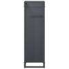 Firewood Rack Anthracite Grey 25 x 25 x 80 cm Cold Rolled Steel