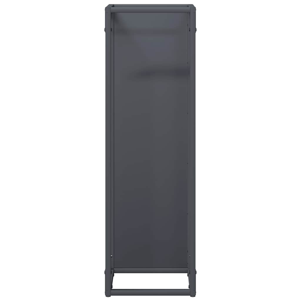 Firewood Rack Anthracite Grey 25 x 25 x 80 cm Cold Rolled Steel