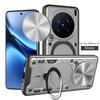 Магнитный металлический кольцевой держатель Armor Case для Vivo X200 Pro X200 X200Pro 5G Защитная задняя крышка с защитой выдвижной крышки камеры