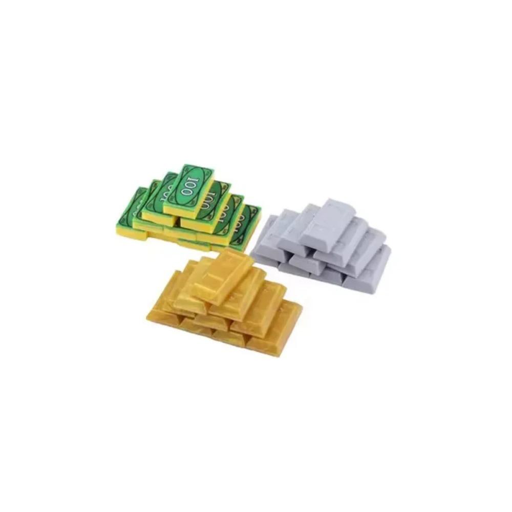 MOC Building Blocks Accessories Precious Gold Ore Silver Diamond Stash Pirate Map Coins Toy Model Mini Bricks ATM Gifts Toy K046