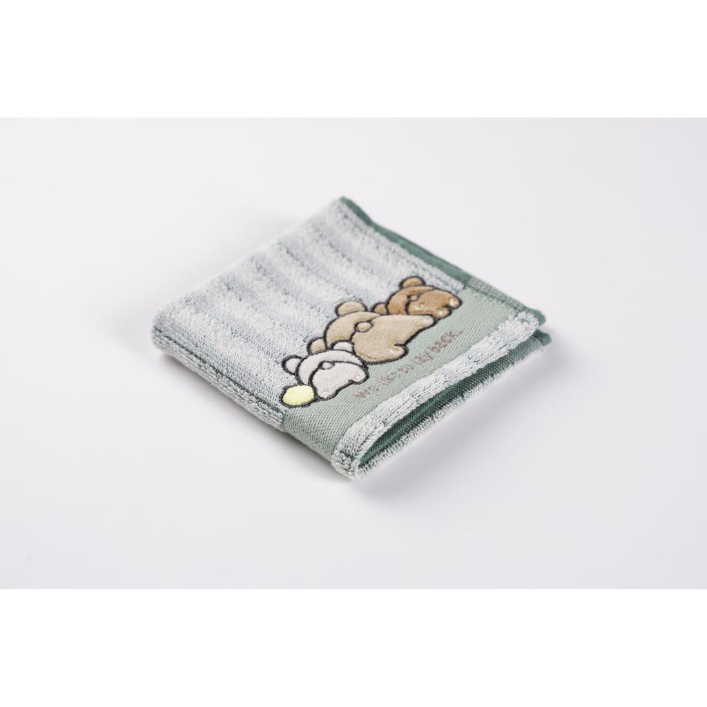 Marushin Rilakkuma Layback Bear Design Handkerchief for Girls - Cute Character Mini Towel, Cotton