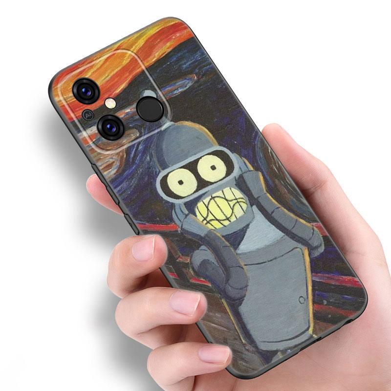 Мультяшный F-Futuramas черный чехол для Xiaomi Redmi 11 Prime 11A 12C 13C A1 A2 Plus A3 12 4G 10 13R 5G 9A 10A 9C 10C 9i 12R Note 9T