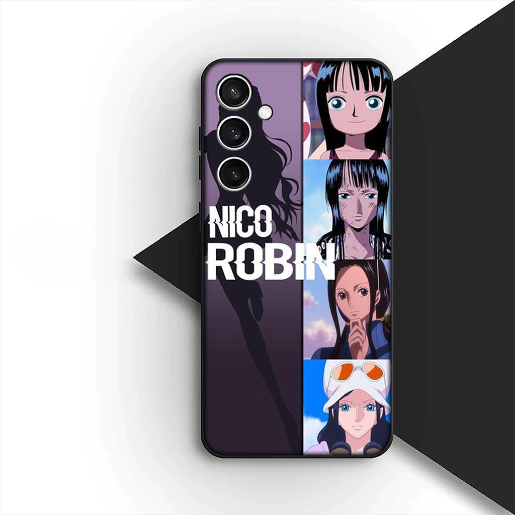 Cover for Samsung Galaxy S24 S25 S23 FE Ultra Plus S7 Edge S25+ S23+ A56 5G Phone Case Nico Robin Roronoa Zoro One Luffy Pieces