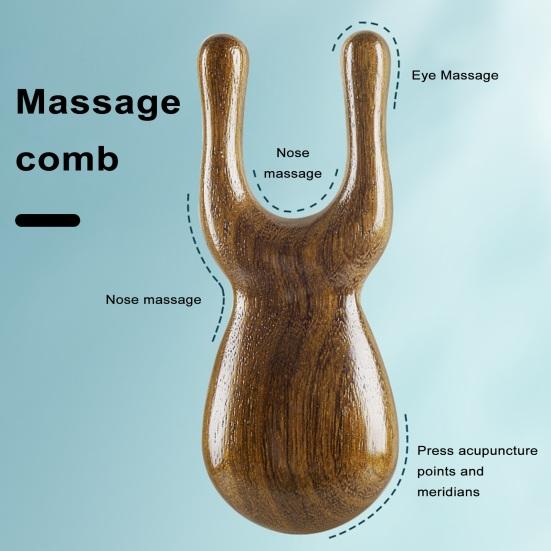 Расческа для массажа глаз снимает напряжение глаз, уменьшает отечность, способствует сиянию цвета лица, экологически чистая массажная расческа