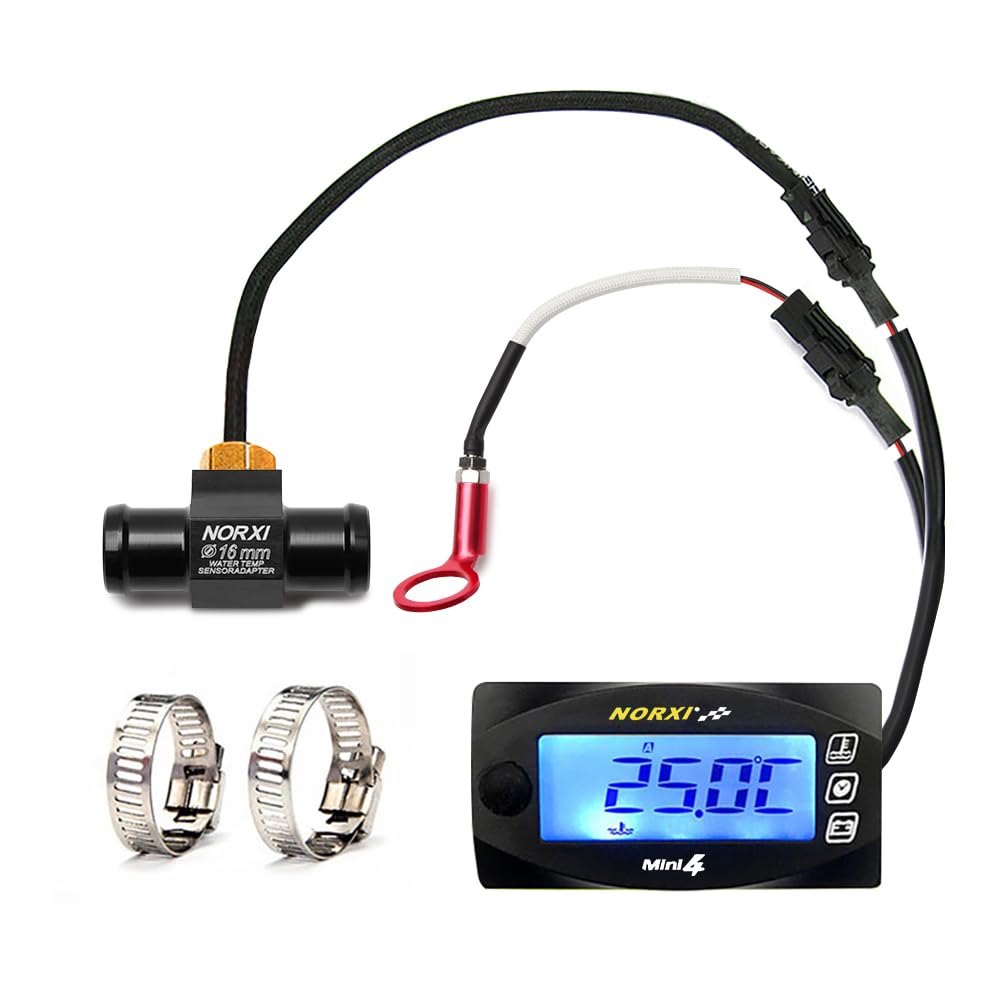 NORXI 4 In 1 Multi-functional Motorcycle Digital Meter, Mini 4 (Switch Between 4 Displays