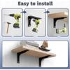 Solid Material Floating Shelf Bracket Triangular Design Hidden Shelf Bracket  Storage Shelves