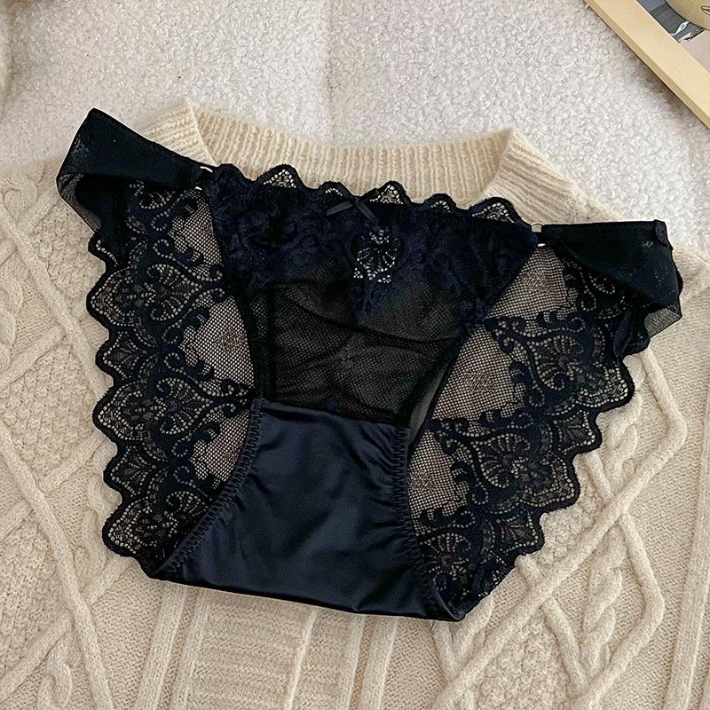 Sexy and Hot Lace Low-waisted Breathable Pure Desire Triangle Women’s Panties