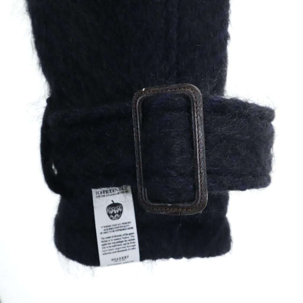 SHAREEF Made In Japan Wool Coat 2 Navy Fur Hood Men's Used