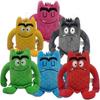 Monster Plush Toys, My Emotional Little Monster Cartoon Doll, Blue/red Monster Plush Toy, Color Plush Doll Set-1set 6pcs