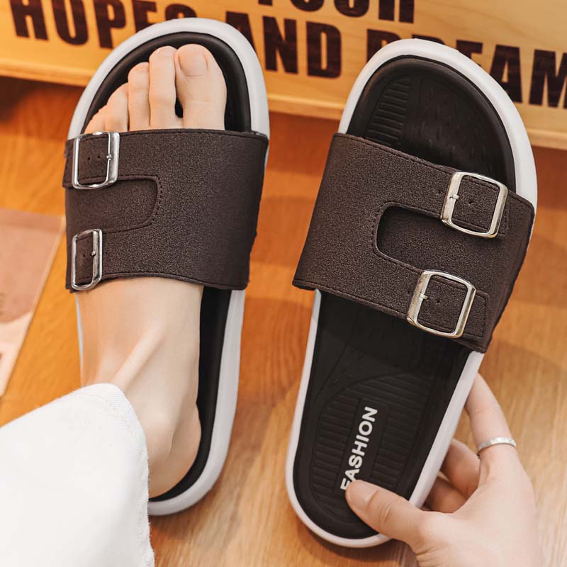 Summer Men's Beach Slippers Non-Slip Casual Slippers For Indoor Outdoor Men Water Shoes Sandals